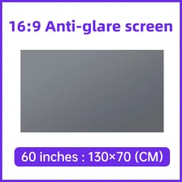 16:9 Cinema-Grade Anti-Grey Anti-Glare Projector Screen High Gain Matte Projection Screen Foldable Soft Screen for Home Theater