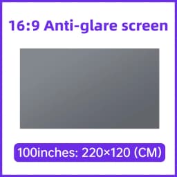 16:9 Cinema-Grade Anti-Grey Anti-Glare Projector Screen High Gain Matte Projection Screen Foldable Soft Screen for Home Theater