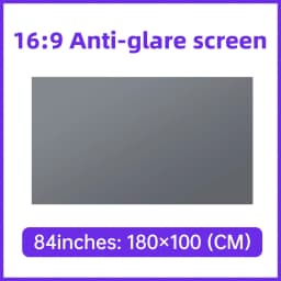 16:9 Cinema-Grade Anti-Grey Anti-Glare Projector Screen High Gain Matte Projection Screen Foldable Soft Screen for Home Theater