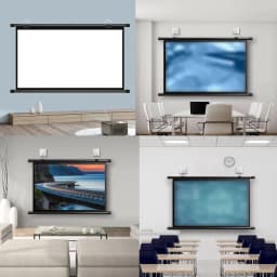110-Inch 16:9 Projection Screen - Washable, Wrinkle-Resistant, Portable - for Home, Indoor and Outdoor Movie Viewing.