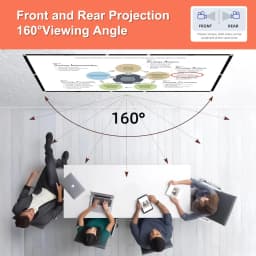 120 inch Projector Screen 16:9 Foldable Anti-Crease Portable Projector Movies Screens for Home Theater Indoor Outdoor Camping