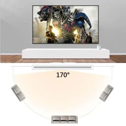 Salange Projector Screen Portable Projection Screen 100 Inch 120 Inch 150 Inch 16:9,Outdoor Movie Screen For Travel Home Theater