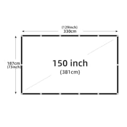 LEJIADA Projector Screen White Anti-Crease 60-200 inch 16:9 Soft High Density Portable Foldable Projection Screen Outdoor Movie