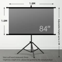 Projector Screen With Stand Metal Grey Anti-Light 60 72 84 100 120 inch For Home Theater Outdoor Bracket Projection Screen