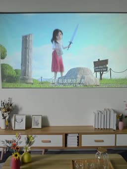 LEJIADA New 60-133 Inch Anti-Light 4k HD Portable Projection Screen Lightweight Perforated Ultra High Definition Display Screen