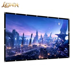 LEJIADA New 60-133 Inch Anti-Light 4k HD Portable Projection Screen Lightweight Perforated Ultra High Definition Display Screen