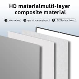 LEJIADA New 60-133 Inch Anti-Light 4k HD Portable Projection Screen Lightweight Perforated Ultra High Definition Display Screen