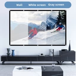 LEJIADA New 60-133 Inch Anti-Light 4k HD Portable Projection Screen Lightweight Perforated Ultra High Definition Display Screen