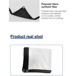 MIXITO Thick 16:9 Ratio Black Background Milk Silk Projector Screen High-definition Outdoor Or Office Or Home Projection Screen