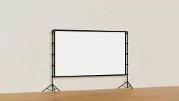 Splicing Double Tripod Fold White No Creases With Carry Bag Front And Back Soft Sided Projection Outdoor Projector Screen