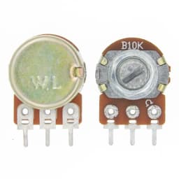 10PCS WH148 B1K B10K B50K B100K B1M 3Pin Linear Potentiometer 15mm Shaft With Nuts And Washers