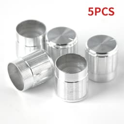 5PCS Potentiometer Knob Aluminum Knobs Cap Diameter 15MM 15x17mm Silver Gold Black Color Potentiometers Rotary Control Knob Caps