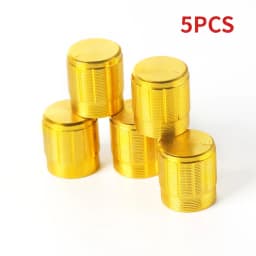 5PCS Potentiometer Knob Aluminum Knobs Cap Diameter 15MM 15x17mm Silver Gold Black Color Potentiometers Rotary Control Knob Caps