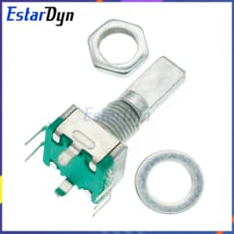 5PCS EC11 Rotary Encoder with Push Switch 5Pin 20mm Shaft - Digital Potentiometer DIY Kits - Original Stock