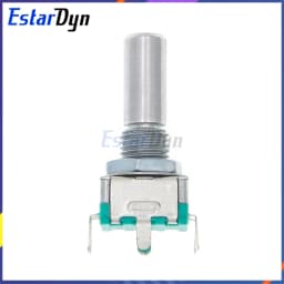 5PCS EC11 Rotary Encoder with Push Switch 5Pin 20mm Shaft - Digital Potentiometer DIY Kits - Original Stock