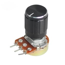 5 Set WH148 Linear Taper Rotary Potentiometer Resistor 15mm 3pin 1K 2K 5K 10K 20K 50K 100K 250K 1M with Black Aluminum Knob Kit