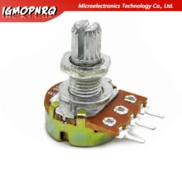 100pcs WH148 Potentiometer 3PIN 15mm Shaft With Nuts And Washers WH148 B1K B2K B5K B10K B20K B50K B100K B250K B500K B1M