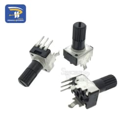 10PCS RV09 Vertical 12.5mm Shaft 1K 2K 5K 10K 20K 50K 100K 1M 0932 Adjustable Resistor 9 Type 3Pin Seal Rotary Potentiometer