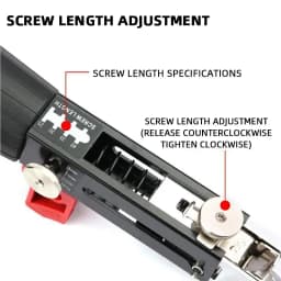 1 Set Chain Screw Gun Head Automatic Nail Gun Electric Batch Woodworking Decoration Rechargeable Screwdriver Self Tapping