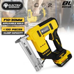 10-30mm Brushless Electric Nail Gun Depth Adjustment Nailer Stapler Cordless Stapler Framing For Dewalt 20V Battery Pin