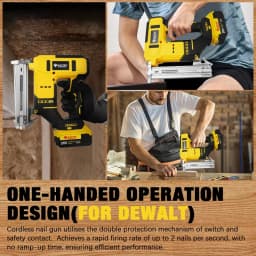 10-30mm Brushless Electric Nail Gun Depth Adjustment Nailer Stapler Cordless Stapler Framing For Dewalt 20V Battery Pin