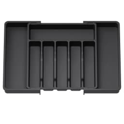 UpgradedAdjustable Cutlery Drawer Organizer Plastic Divided Storage Tray Space Saving Holder for Kitchen Knives Spoons Tableware