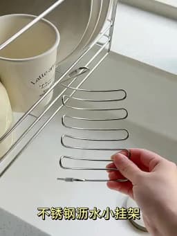 Expandable Stainless Steel Drain Rack Multifunctional Hanging Storage Basket Drain Tray Kitchen Sink Organizer Adjustable Rack