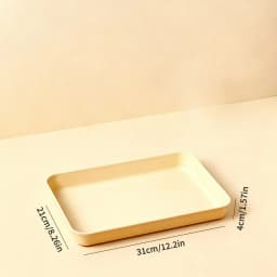 Deepen Plastic Storage Tray Multi-functional Rectangular Fruit Tray Cake Dessert Plate Kitchen Organizer Food Serving Tray