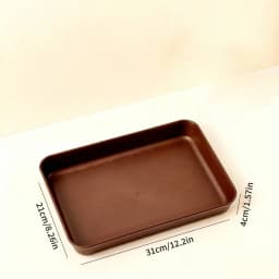 Deepen Plastic Storage Tray Multi-functional Rectangular Fruit Tray Cake Dessert Plate Kitchen Organizer Food Serving Tray