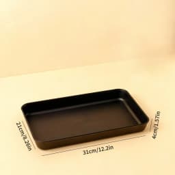 Deepen Plastic Storage Tray Multi-functional Rectangular Fruit Tray Cake Dessert Plate Kitchen Organizer Food Serving Tray