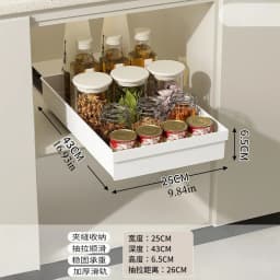 No-Drill Magic Tray Heavy-Duty Slide-Out Organizer for Cabinets/Sinks. Easy Install, Huge Space Saver! Perfect for Tiny Homes