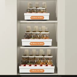 No-Drill Magic Tray Heavy-Duty Slide-Out Organizer for Cabinets/Sinks. Easy Install, Huge Space Saver! Perfect for Tiny Homes
