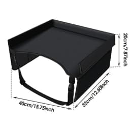 Car Seat Travel Tray Safety Seat Play Table Organizer Storage Snacks Toys Cup Holder Waterproof For Baby Children Kids Stroller