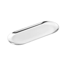 Oval Stainless Steel Trays Storage Tray For Tea Fruit Cosmetics Jewelry Display Kitchen Vanity Organizer Silvery