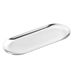 Oval Stainless Steel Trays Storage Tray For Tea Fruit Cosmetics Jewelry Display Kitchen Vanity Organizer Silvery