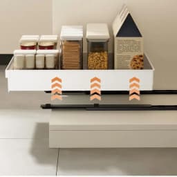1-2Pcs Kitchen Storage Rack with Slide Rails Pull-out Drawer Type Storage Tray Spice Box Storage Rack for Cupboard Cabinet