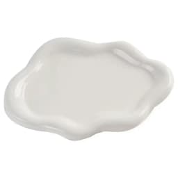 Simple Jewelry Storage Tray Creative White/silver Storage Tray Decorative Ornaments Electroplated Jewelry Tray