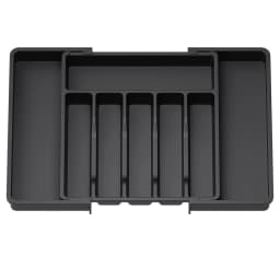 1pc Silverware Drawer Organizer Adjustable Flatware Tableware Organizer Expandable Plastic Utensil Tray for Spoons Forks Knives
