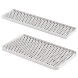 Hot Fruit Dryer Tray Tableware Plastic Dish Drainer Rectangle Double-Layer Tea Tray Kitchen Organizer