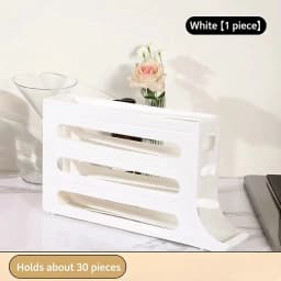 Automatic Rolling Egg Storage Box Kitchen Gadget Refrigerator Door Egg Dispenser Home Slide Organizer New