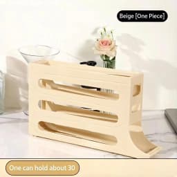 Automatic Rolling Egg Storage Box Kitchen Gadget Refrigerator Door Egg Dispenser Home Slide Organizer New