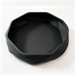 1Pc Matte PLA Swirl Tray, 3D Printed Decor Storage Dish, Multi-purpose Desktop Organizer for Keys, Jewelry and Small Trinkets