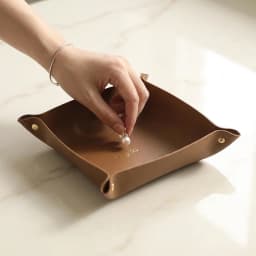 Brown Storage Tray Desktop Shoe Cabinet Dormitory Organizer Key Jewelry Cosmetic Storage Box
