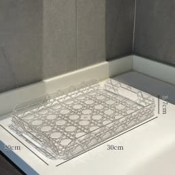 Household Rectangular Storage Tray Cup Water Cup Storage Tea Tray Light Luxury High-end High Aesthetic Tea Set Home Decoration