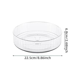 360° Rotating Tray Lazy Susan Fridge Organizer Turntable Storage Tray Clear Food Storage Organizer Spice Rack Kitchen Organizer