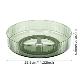 360° Rotating Tray Lazy Susan Fridge Organizer Turntable Storage Tray Clear Food Storage Organizer Spice Rack Kitchen Organizer