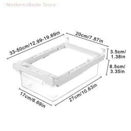 【M】Kitchen Storage Box Fruit Vegetable Preservation Organizer Transparent Egg Container Under-shelf Refrigerator Drawer