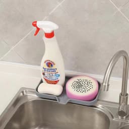 Sink Silicone Tray With Drain Soap Sponge Storage Holder Countertop Sink Scrubber Brush Soap Storage Rack Kitchen Organizer