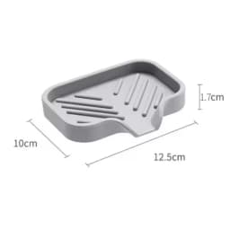 Sink Silicone Tray With Drain Soap Sponge Storage Holder Countertop Sink Scrubber Brush Soap Storage Rack Kitchen Organizer