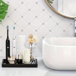 1Pc Bathroom Vanity Silicone Tray, Rectangular Dish Soap and Sponge Holder, Vanity Perfume Organizer, Makeup Ring Storage Tray